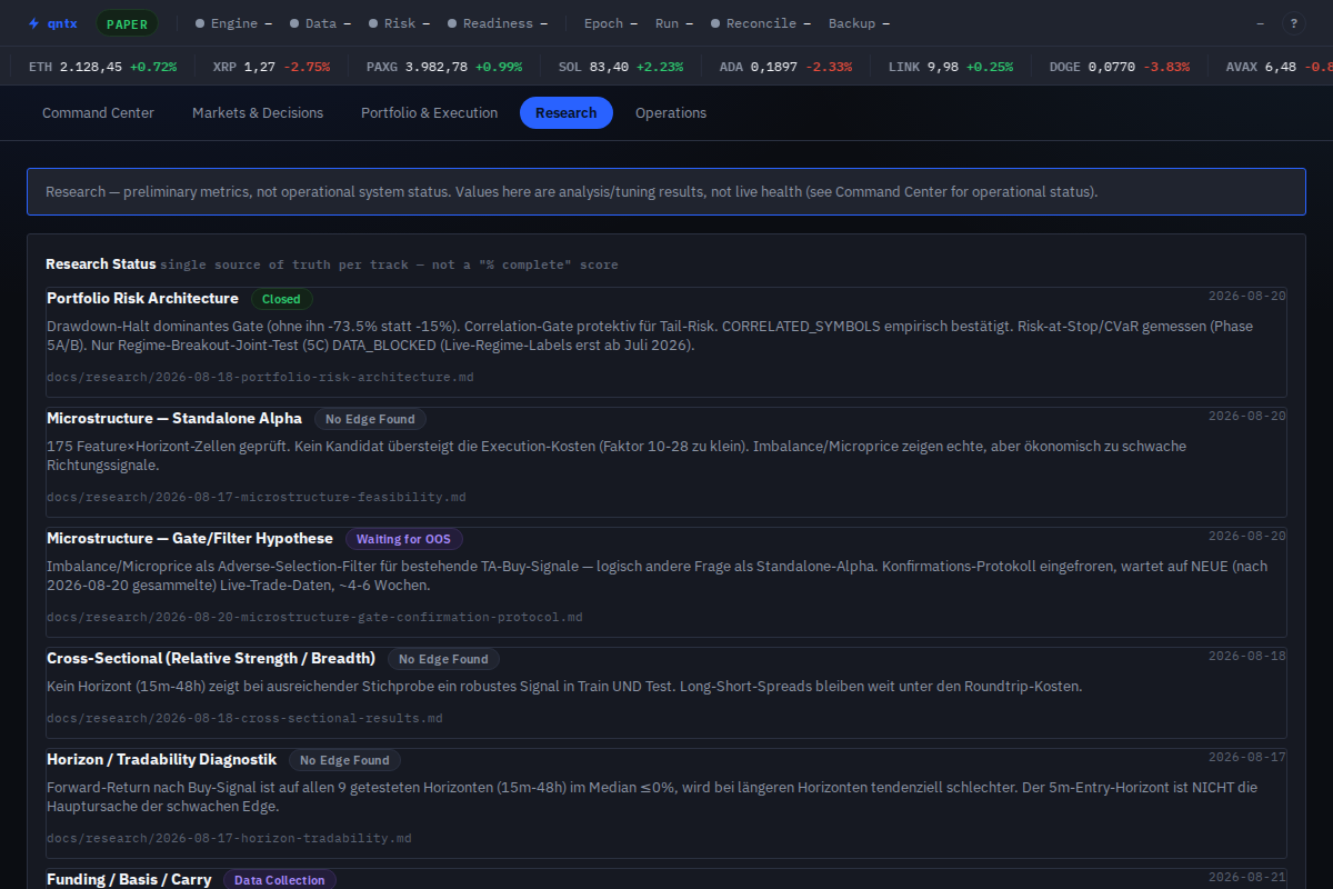 Screenshot: qntx